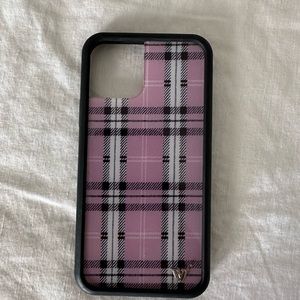Wildflower iPhone 11 Pro case: Lavender Plaid